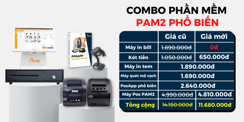 Combo PAM2 + 1 năm phổ biến