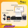 Combo trọn bộ thiết bị bán hàng gồm 1 màn hình PAM2, 1 máy in hóa đơn, 1 máy in tem, 1 máy quẹt mã vạch, 1 phần mềm quản lý PosApp