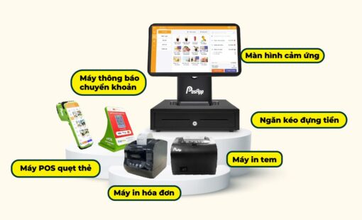Bộ thiết bị ngoại vi cho máy POS thu ngân PA680