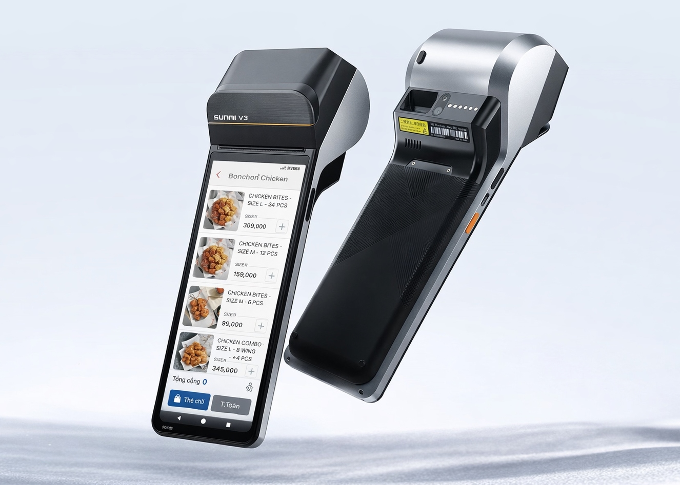 Máy POS bán hàng cầm tay - Nhận đơn PAC3 3 posapp pac3